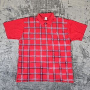 Vintage Y2K Air Jordan Plaid Polo Shirt Size 4XL